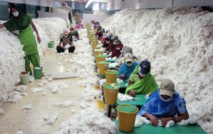Indian cotton textile mill, showing rising India cotton import demand and global fiber supply trends