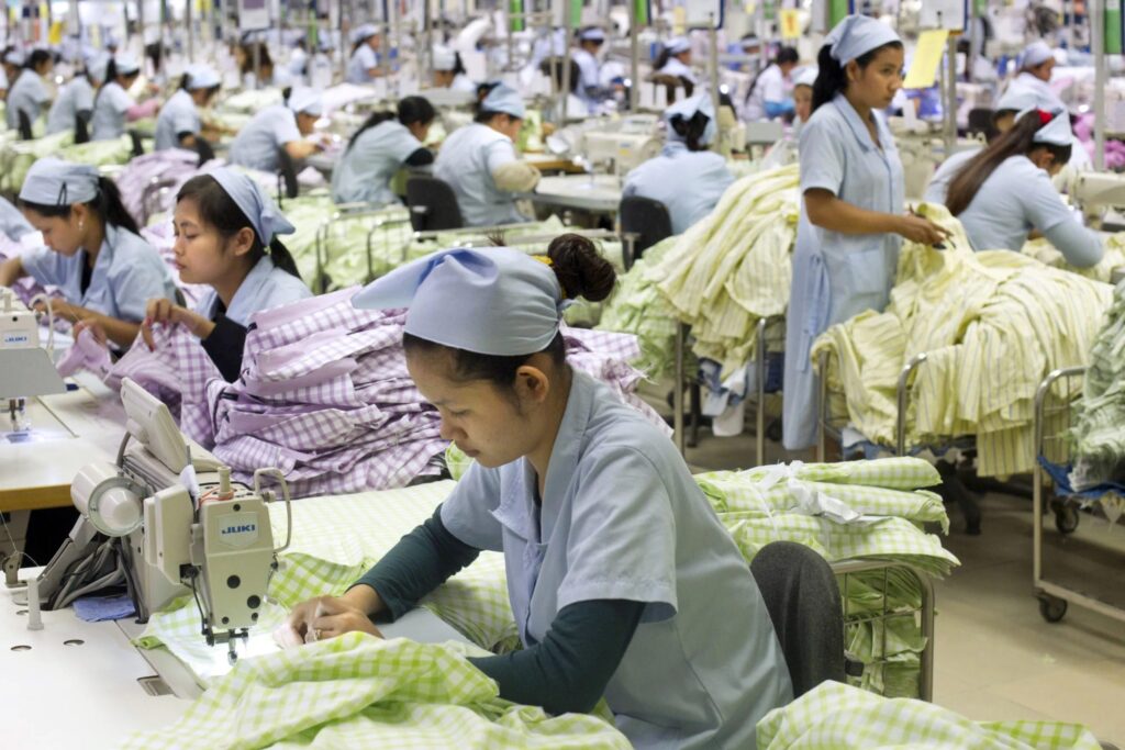 Cambodia US textile TRQ duty‑free quota garment factory production workshop