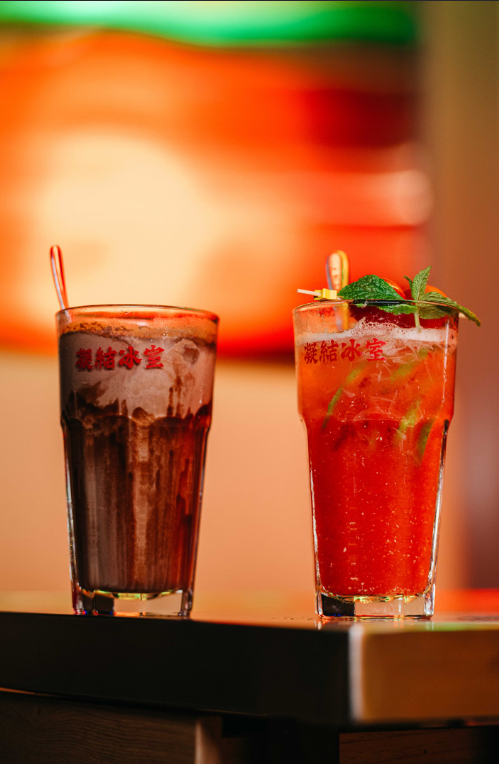 Custom themed drinks at CLOT Canton Cafe venue